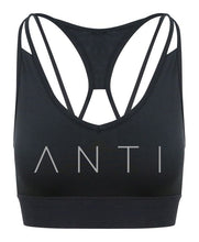 Load image into Gallery viewer, Active Anti Athletic Sports Bra Black