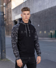 Load image into Gallery viewer, Base Anti Athletic Hoodie Black Camo