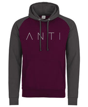 Load image into Gallery viewer, Base Anti Athletic Hoodie Burgundy Grey