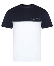 Load image into Gallery viewer, Daze Anti Athletic Tshirt White Navy