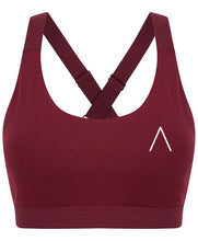 Load image into Gallery viewer, Atomic Anti Athletic Sports Bra Burgundy