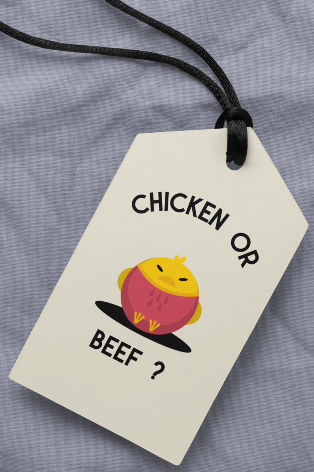 Luggage Tag - Chicken or Beef