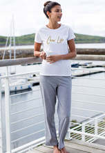 Load image into Gallery viewer, Womens Pyjamas - White and Heather
