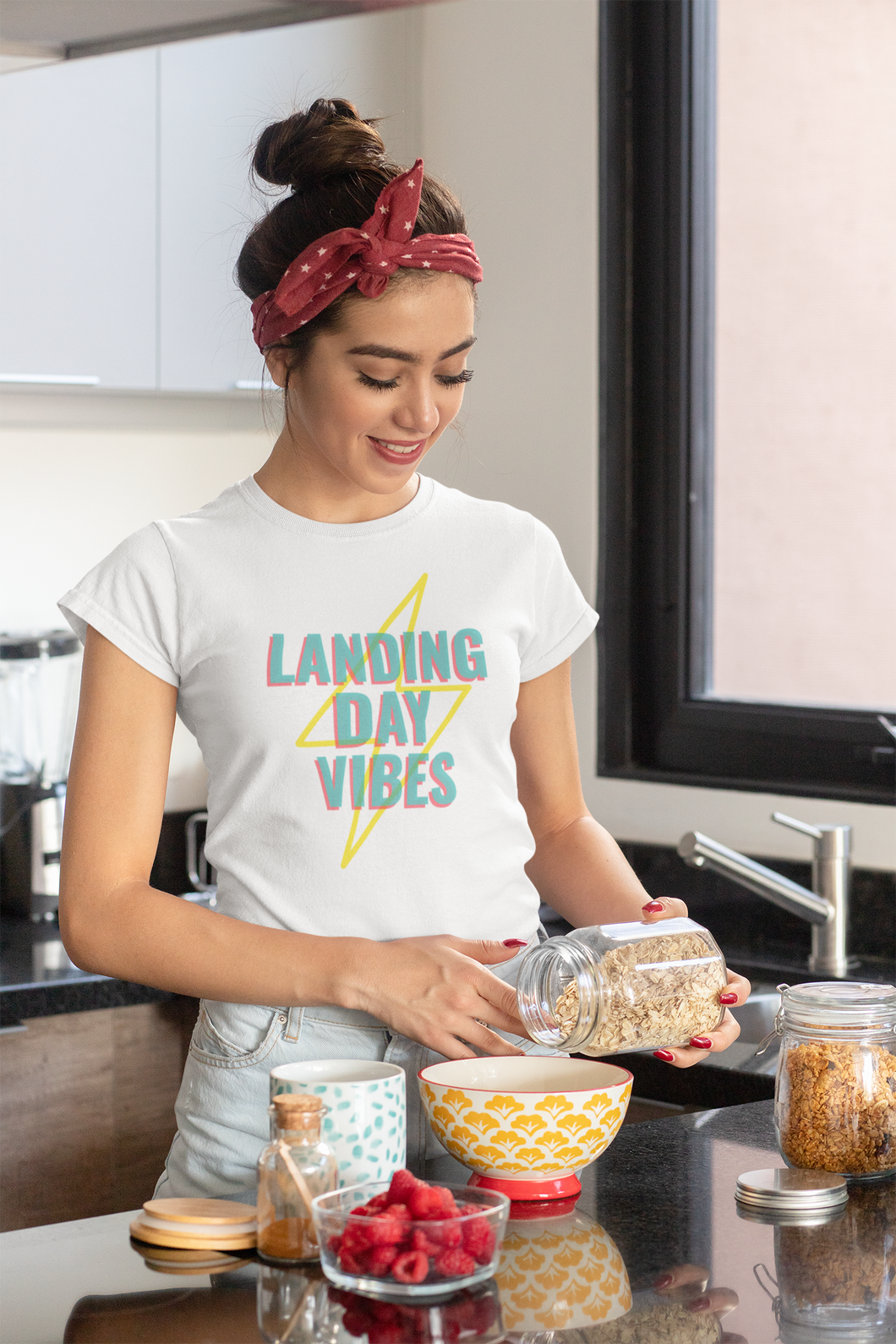 Womens Tshirt - Landing Day Vibes