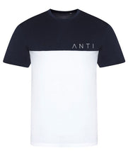 Load image into Gallery viewer, Daze Anti Athletic Tshirt White Navy
