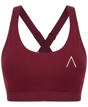 Load image into Gallery viewer, Atomic Anti Athletic Sports Bra Burgundy
